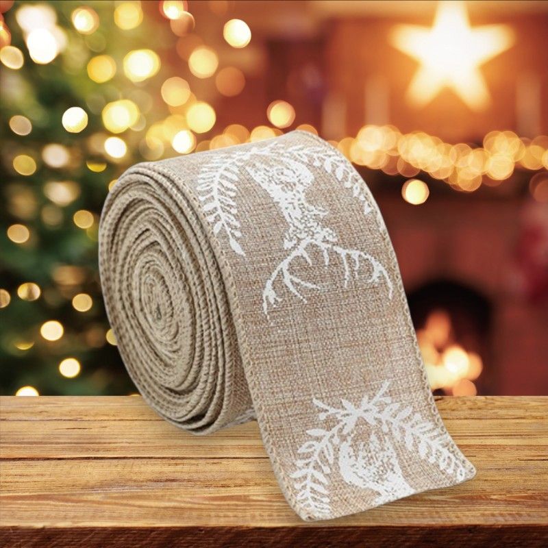 NATURE karácsonyi szalag, 5 cm × 2 m