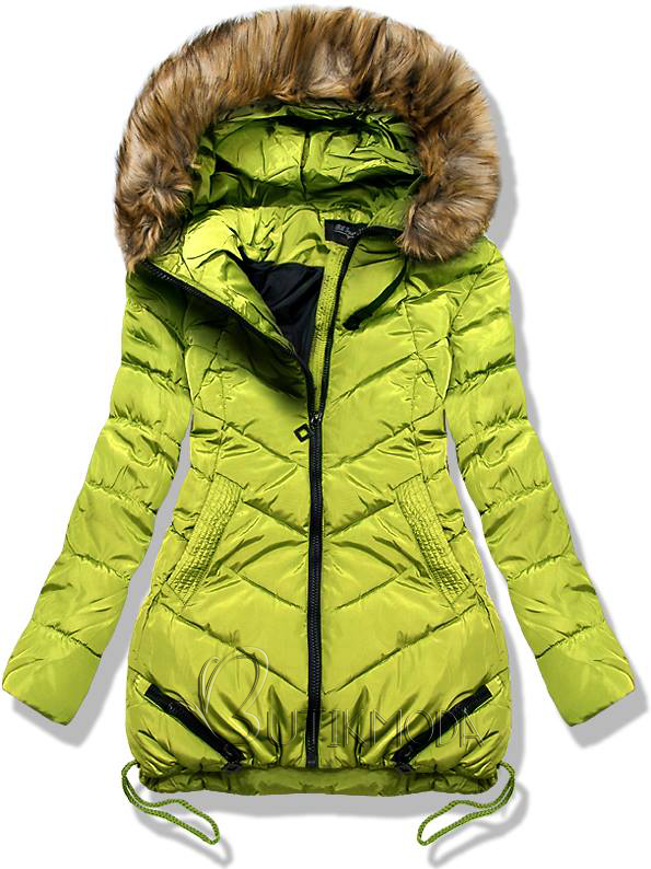Limezöld színű kabát BH-1625