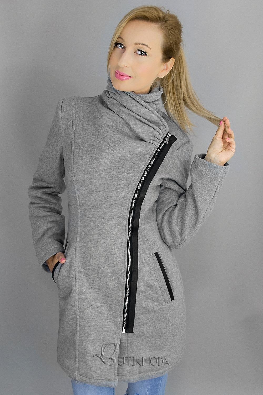 Szürke színű női kabát M-1605