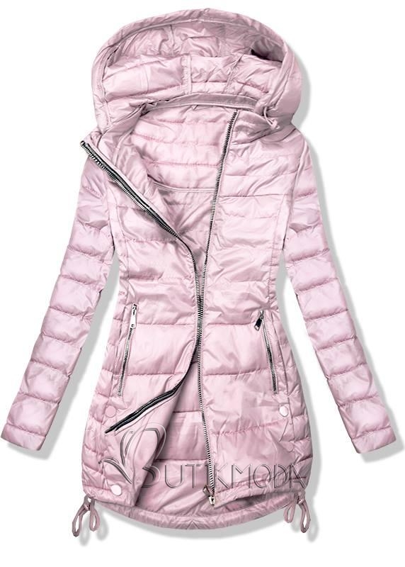 Rózsaszínű hosszított kabát
