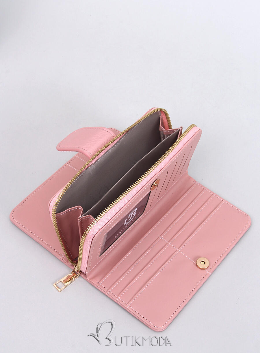 Női pénztárca BELLA - világos rózsaszínű
