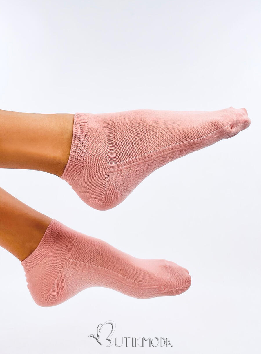 Pamut zokni - rózsaszínű