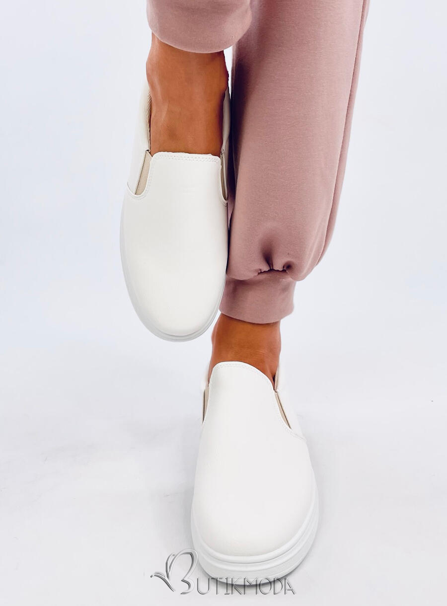 Slip-on tornacipő - fehér/bézs színű