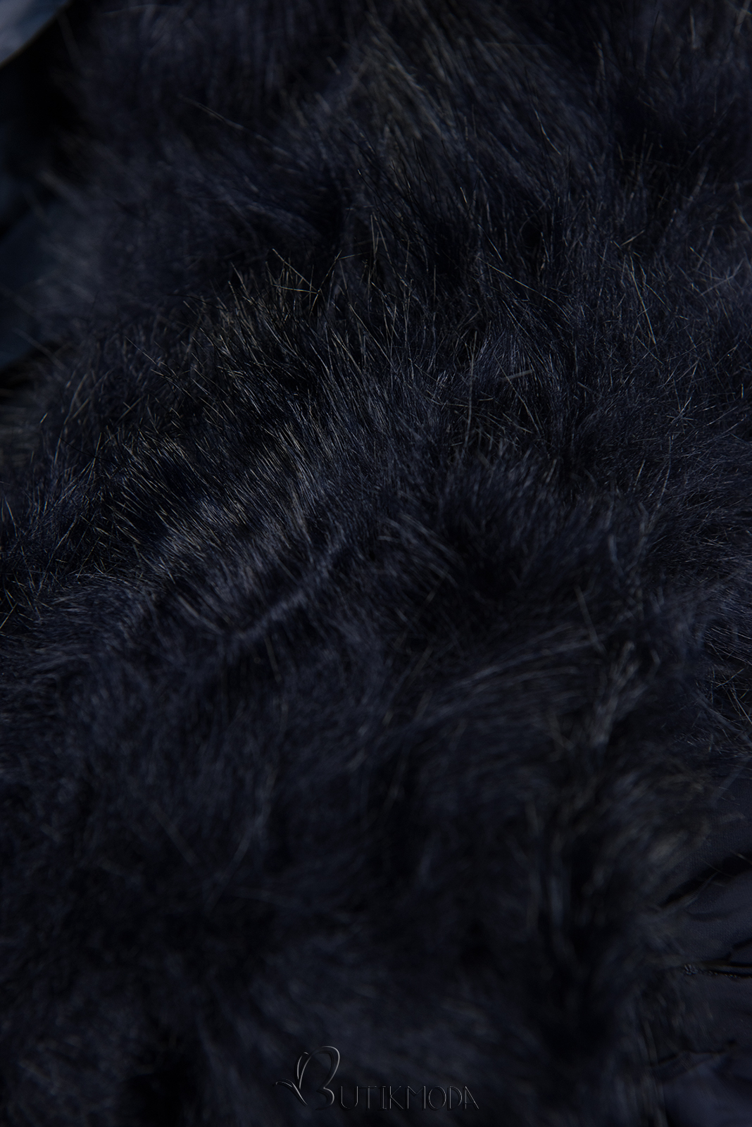 Átmeneti steppelt kabát - sötétkék színű