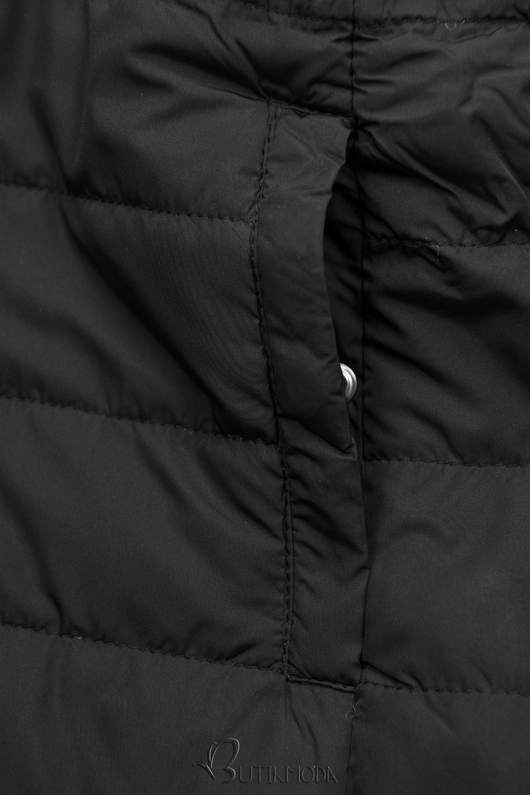 Kifordítható kabát behúzással - khaki és fekete színű