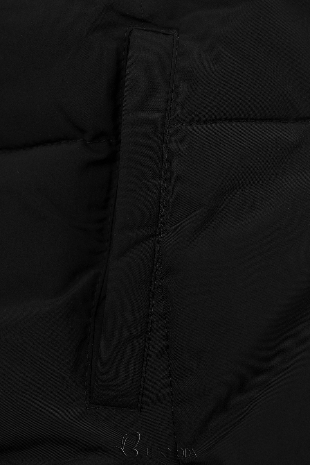 Fekete színű téli kabát 2 az 1-ben