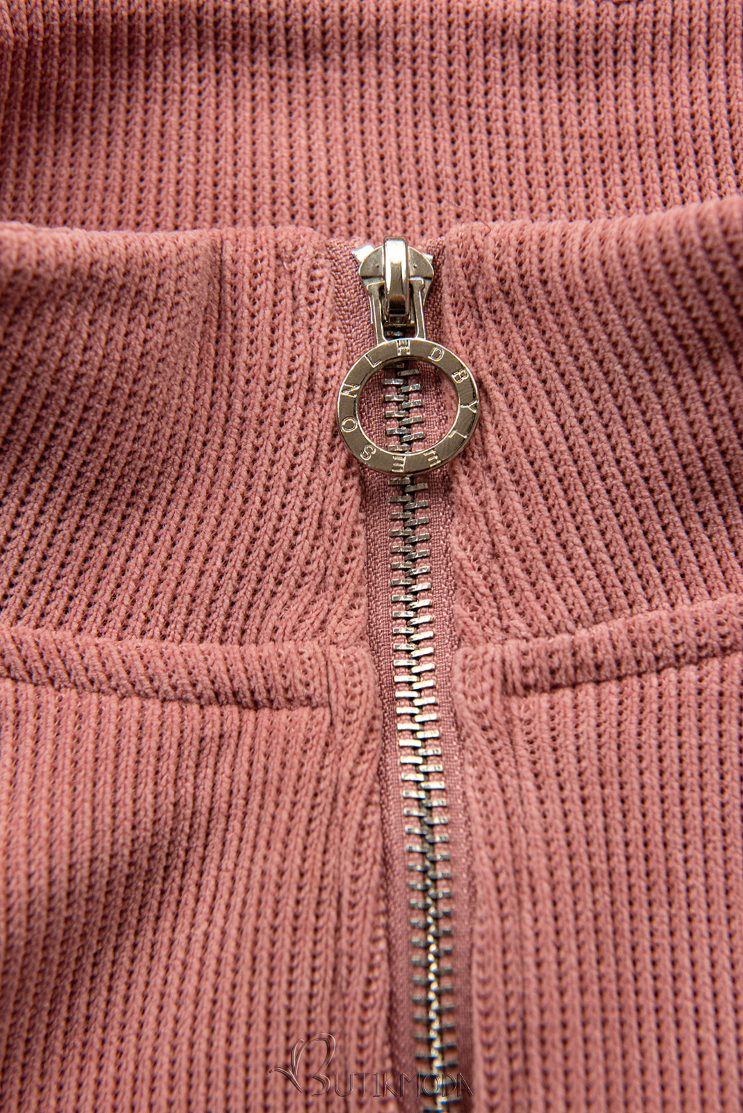 Vintage-rózsaszínű szett cipzárral