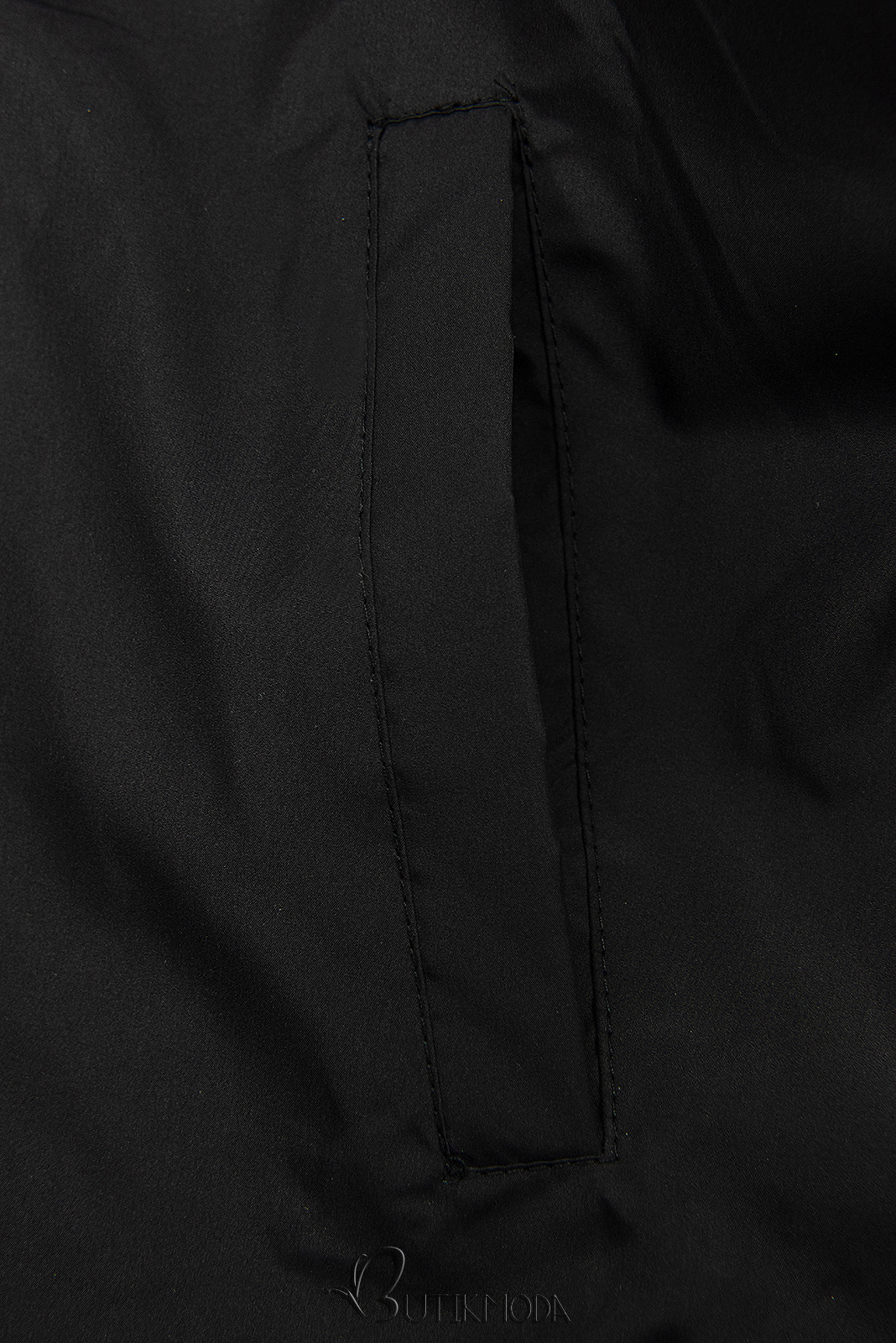 Kifordítható átmeneti dzseki - fekete színű