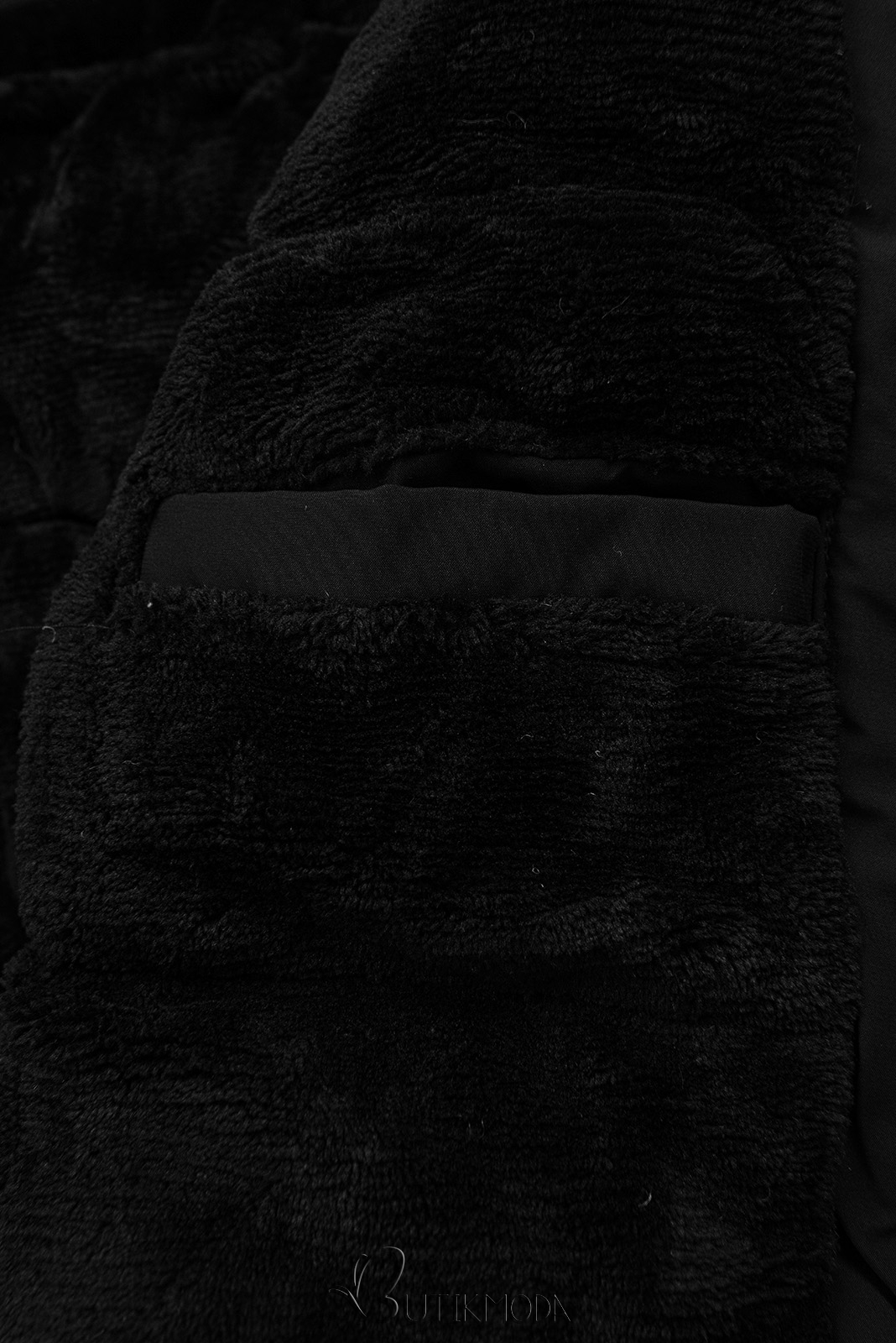 Fiú téli kabát - fekete és khaki színű