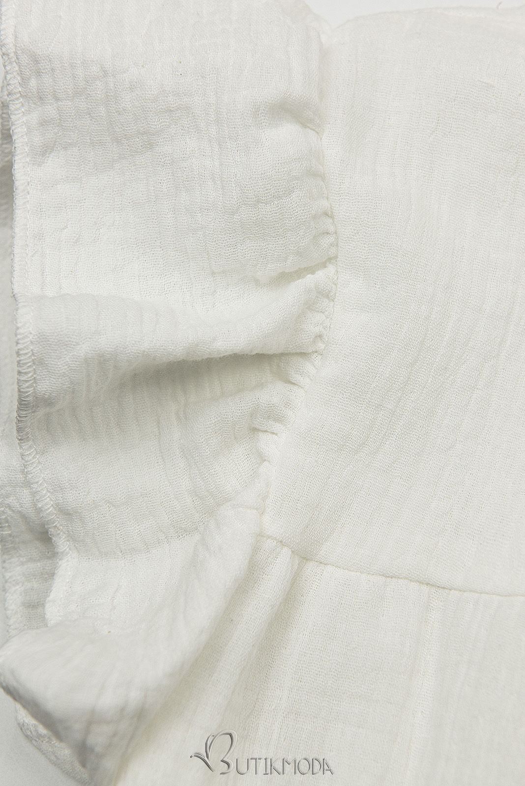 Fehér, babakék és türkiz színű pamut ruha