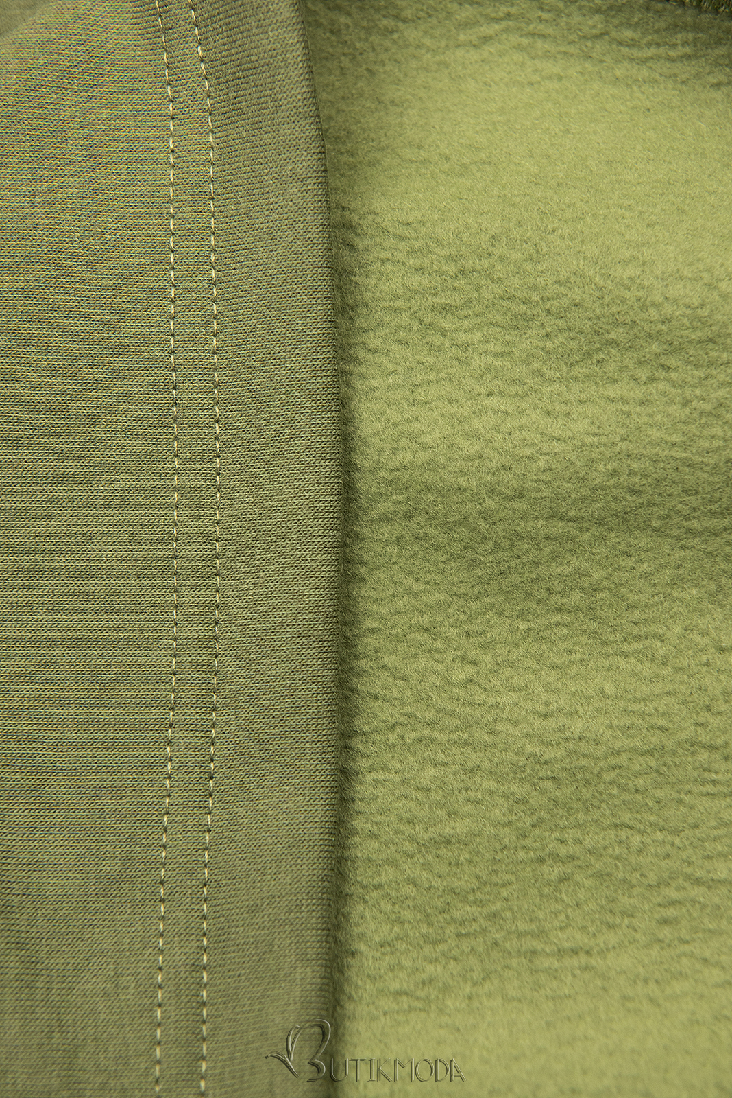 Zöld színű slim fazonú felső