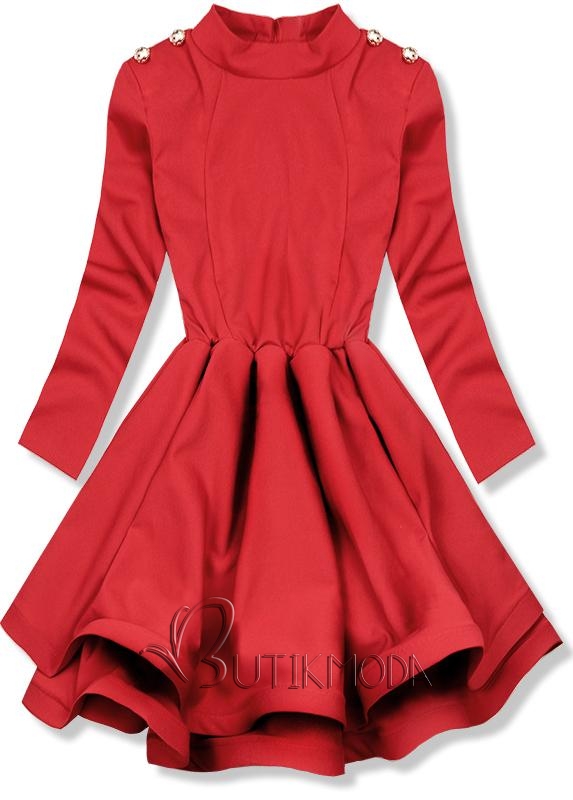 Piros színű elegáns ruha