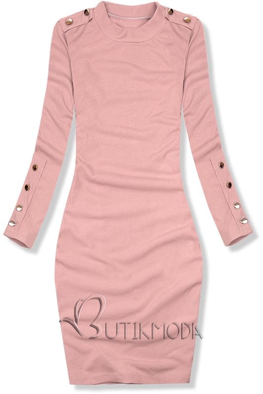 Rózsaszínű stretch ruha