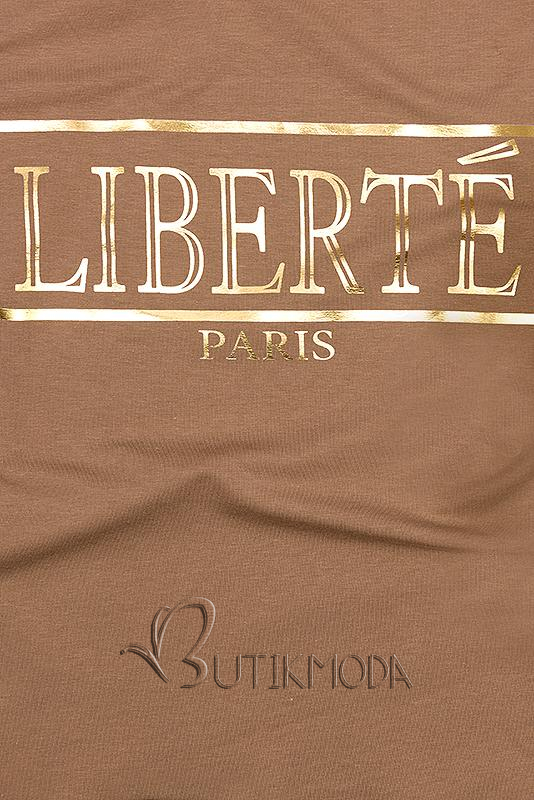 Barna színű póló Liberté Paris