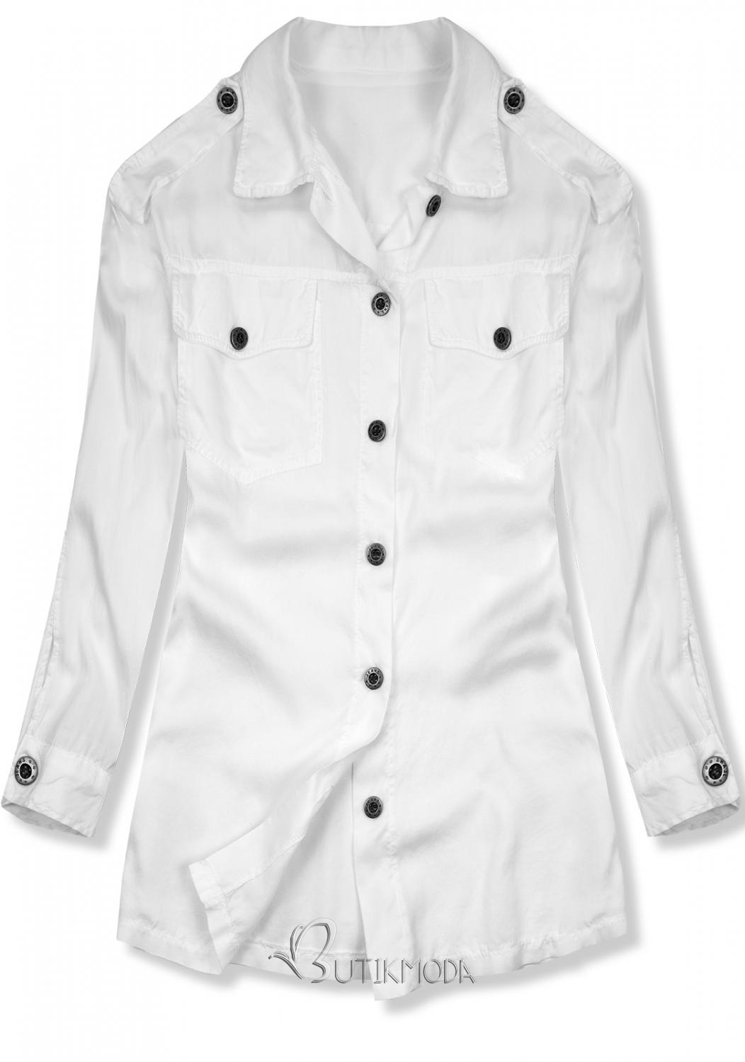 Fehér színű bő szabású ing