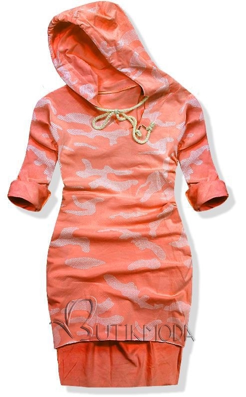 Narancssárga színű terepmintás ruha 17103