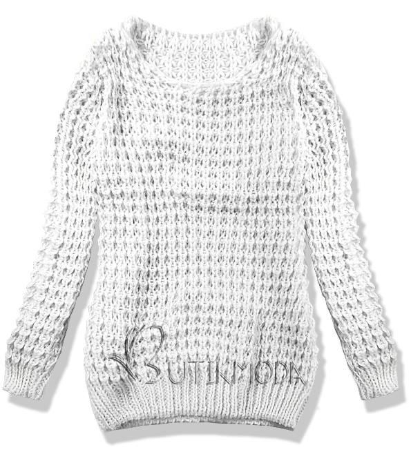Fehér színű kötött pulóver LANA