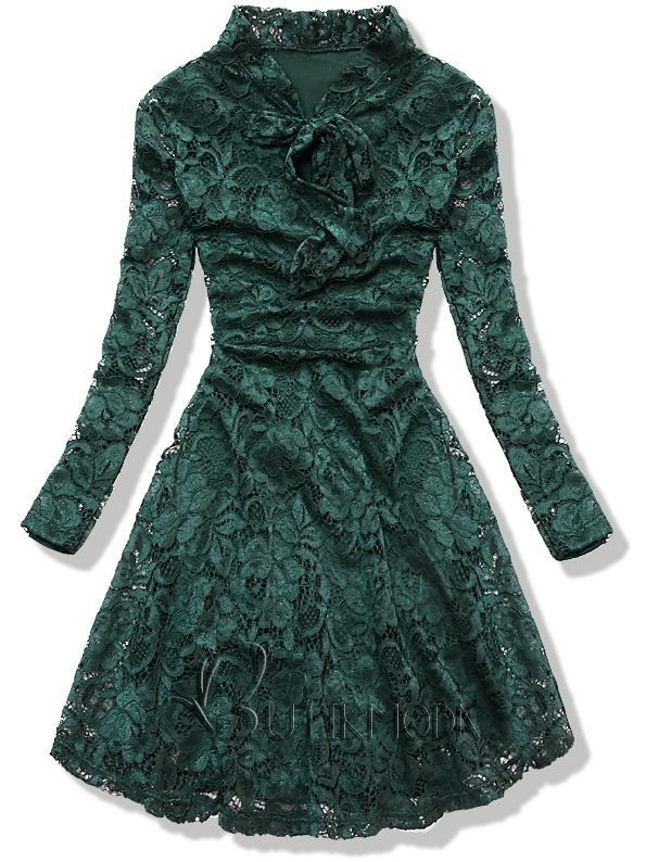 Zöld színű csipke ruha
