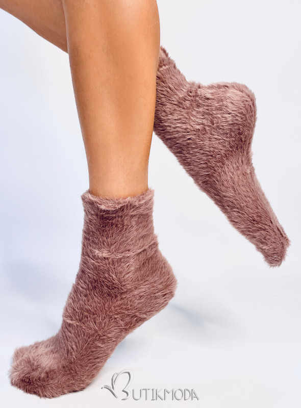 Mokka színű  meleg zokni télre