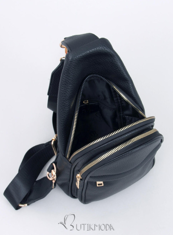 Kisméretű női hátizsák - fekete színű