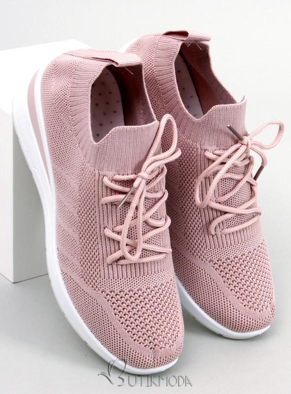 Rejtett sarkú tornacipő - világos rózsaszínű