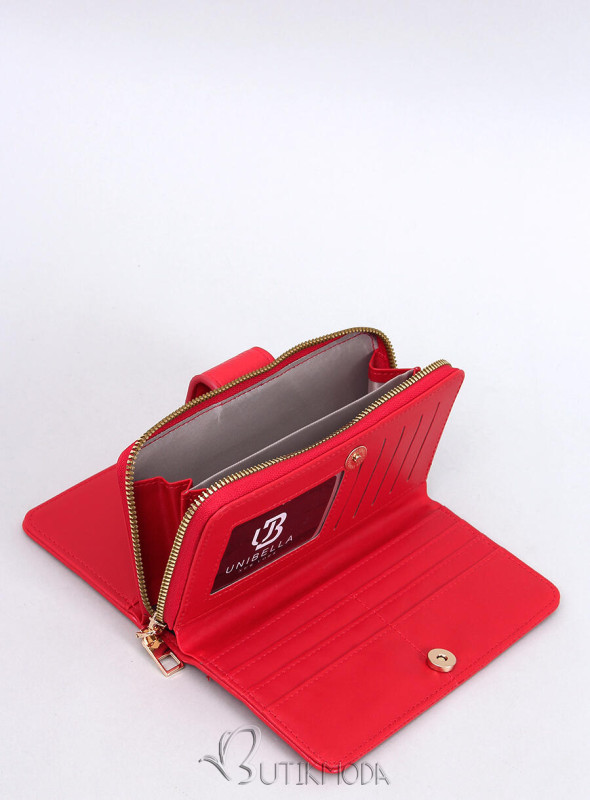 Női pénztárca BELLA - piros színű