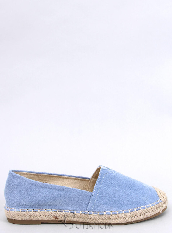 Kék színű nyári espadrilles cipő