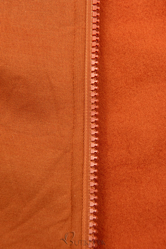 Terrakotta színű, LHD márkájú hosszított felső
