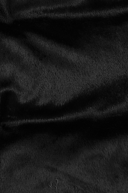 Fekete színű hosszú steppelt mellény