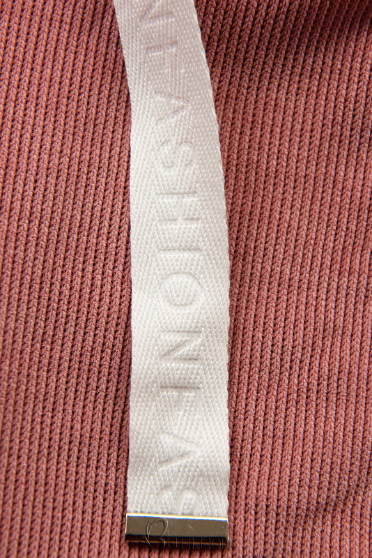 Vintage-rózsaszínű szett kapucnival