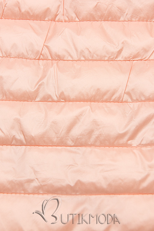 Rózsaszínű steppelt dzseki színes béléssel