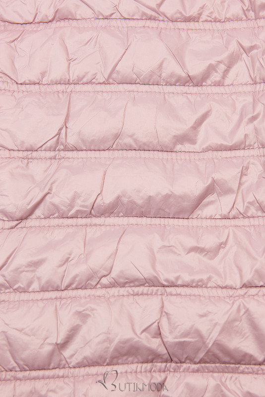 Rózsaszínű könnyű átmeneti kabát
