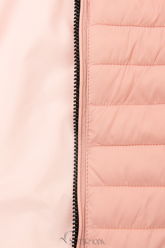 Kifordítható átmeneti dzseki - rózsaszínű