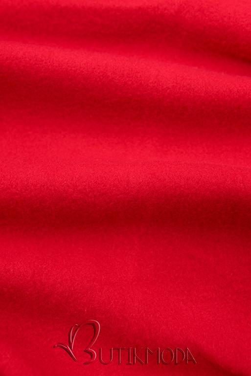 Piros színű aszimmetrikus fazonú felső