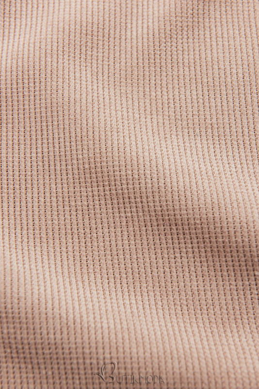 Vintage-rózsaszínű laza nadrág derekán gumival