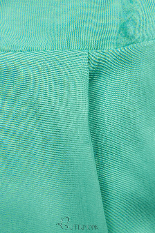 Türkizzöld színű overál nadrág
