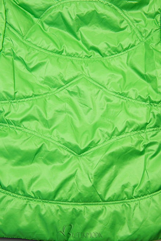 Zöld színű átmeneti dzseki kis táskával