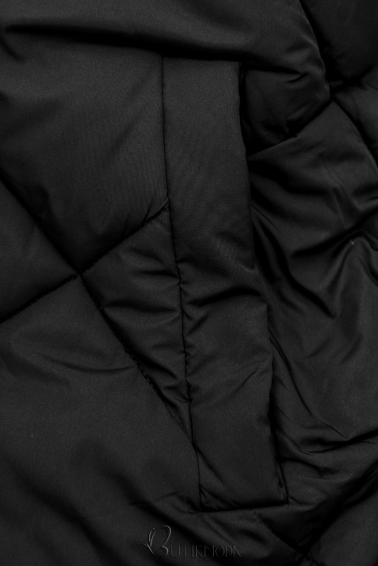 Kifordítható téli parka - barna és fekete színű