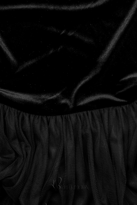 Fekete színű ruha tüll szoknyával