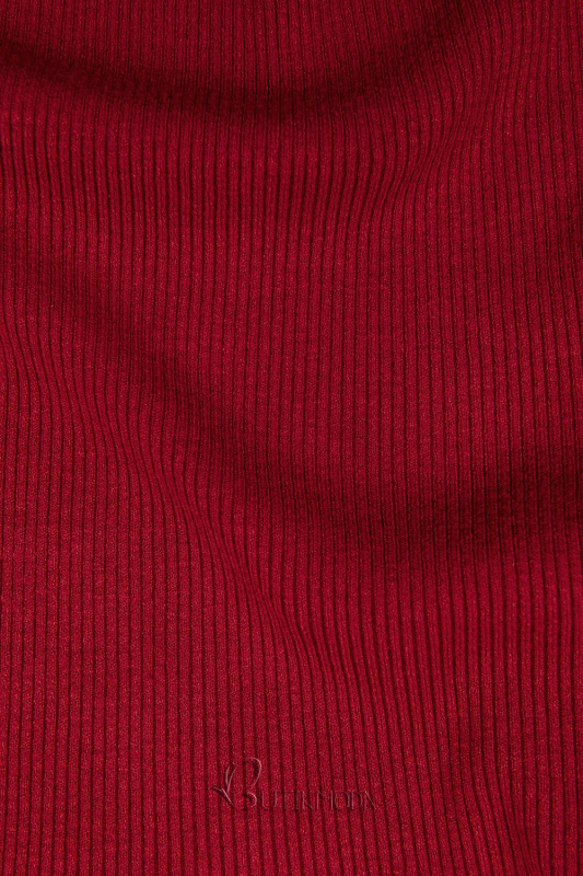 Piros színű rövid garbó