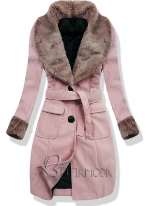 Rózsaszínű kabát 22153