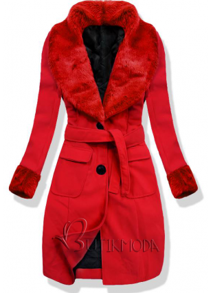 Piros színű kabát 22153