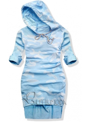 Kék színű terepmintás ruha 17103