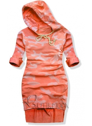 Narancssárga színű terepmintás ruha 17103