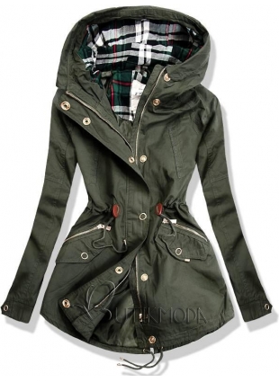 Zöld színű kabát M-6068