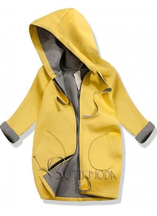 Sárga színű könnyű kabát 3768