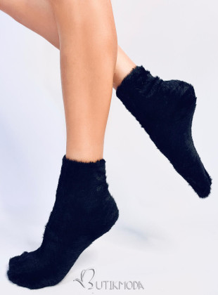 Fekete színű meleg zokni télre
