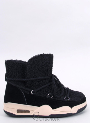 Sneakers stílusú hótaposó - fekete színű