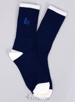 Női zokni SPORTY 2 - kék/fehér színű