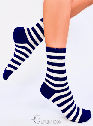 Női zokni SPORTY 3 - kék/fehér színű